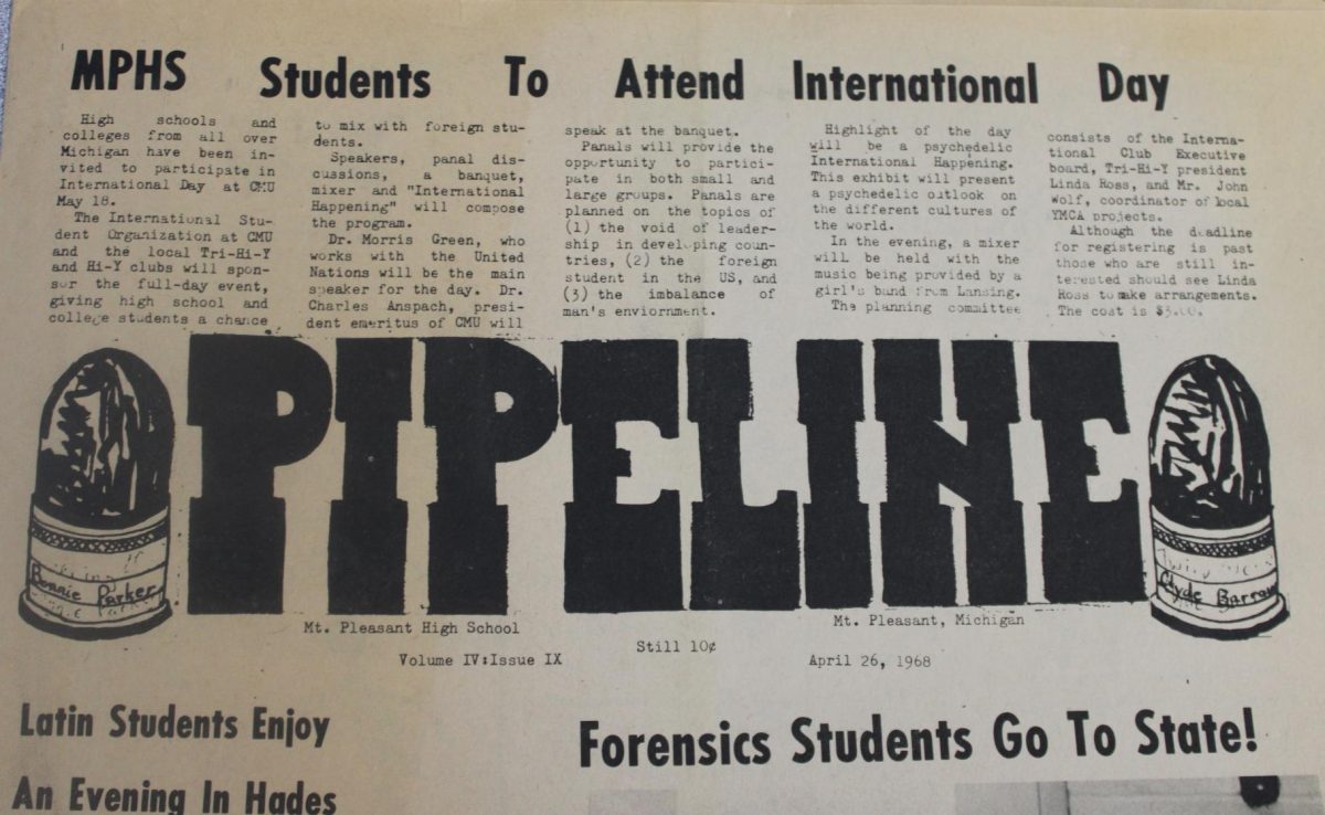 MPHS+junior+Addison+Kochs+grandfather+still+has+copies+of+the+Pipeline+from+1968.