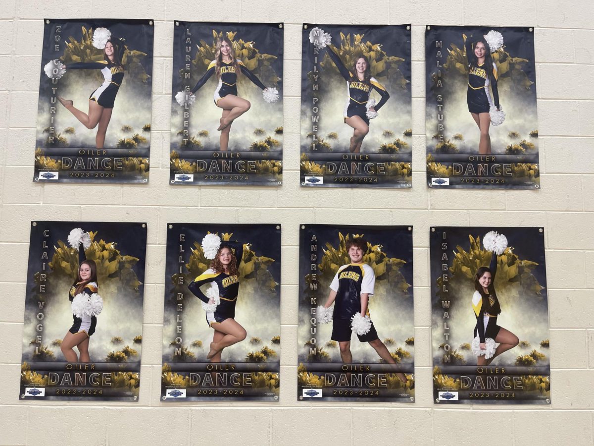MPHS Varsity Dance Team posters displayed the gym