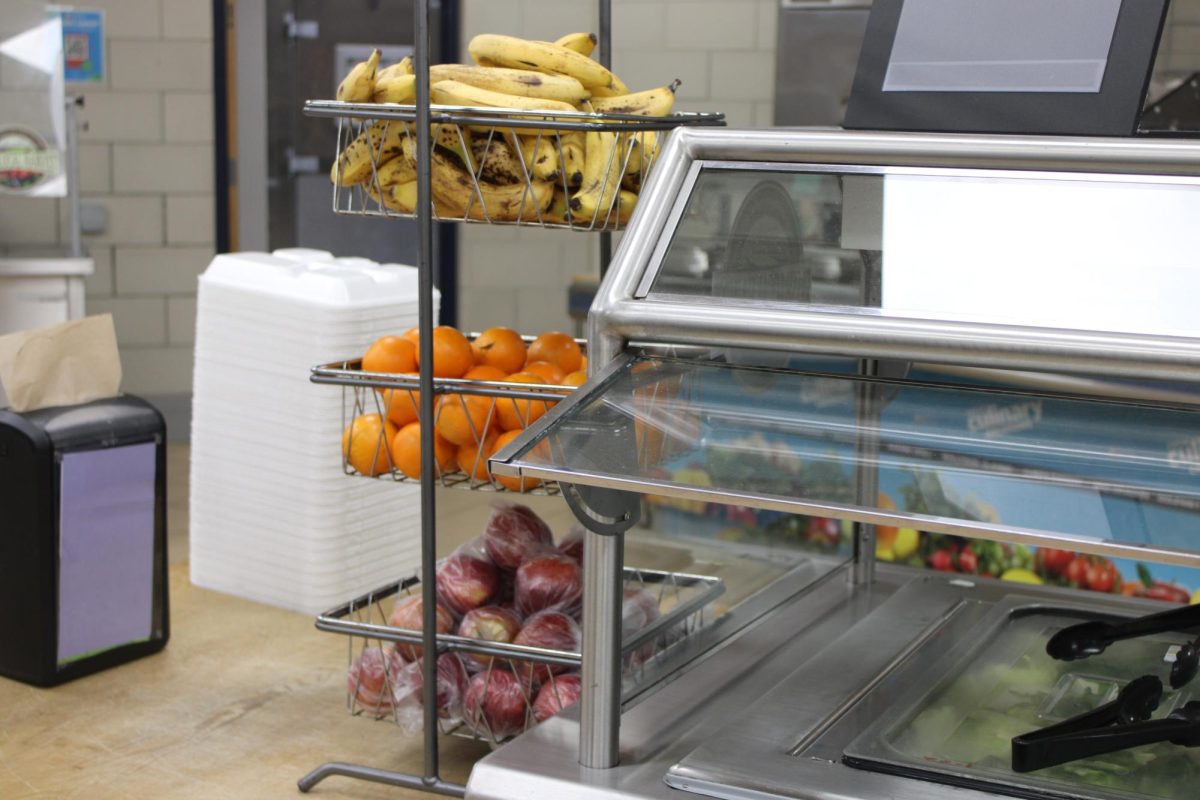 The Mount Pleasant cafeteria offers a variety of healthy foods to provide students with a well balanced diet.

