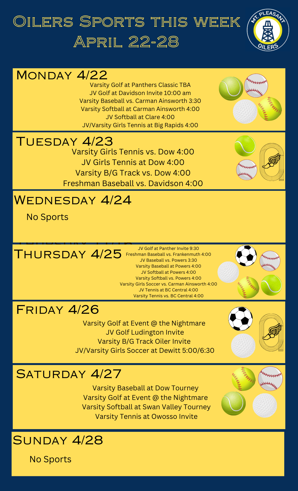 Sports for the Week