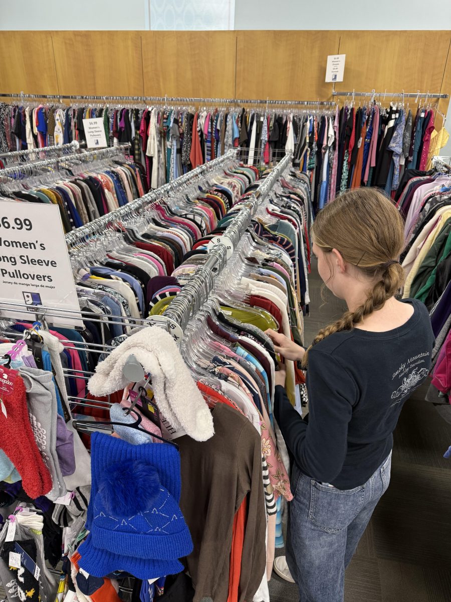 Thrift stores have bunches of clothing available to purchase